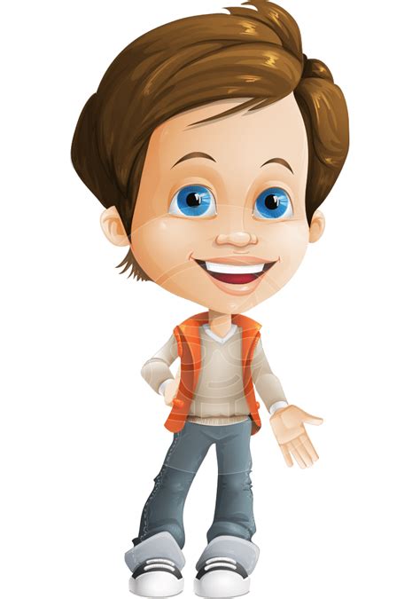 Playful Boy Cartoon Vector Character Aka Richie Graphicmama
