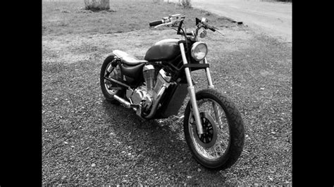 Custom suzuki vs800 intruder bobber chopper. suzuki vs 800 intruder bobber - YouTube