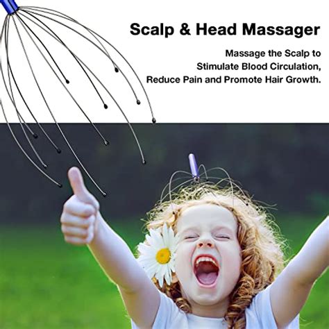 Scalp Massager Handheld Head Massager Tingler Scratcher For Deep Relaxation Hair Stimulation
