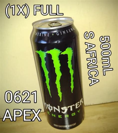 Rare In Us 500ml Monster Energy Drink Apex Promo 0621 S Africa 1x