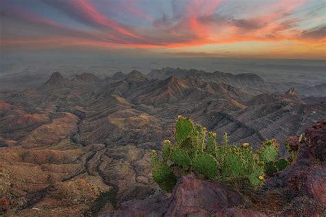 Sunset At The South Rim Of Big Bend 2 Photograph By Rob Greebon Fine