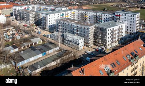 08 März 2022 Sachsen Leipzig Nach dem teilweisen Ausbau des Gerüsts