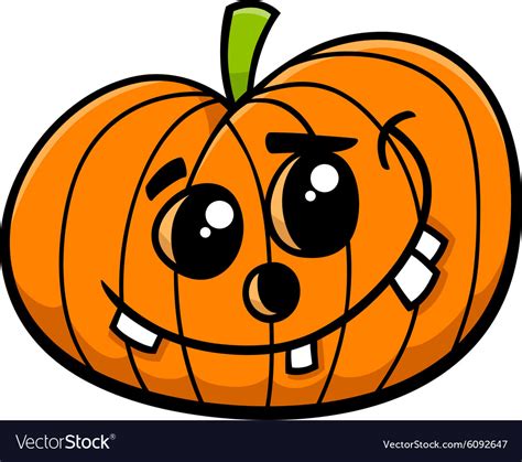 Jack Halloween Pumpkin Cartoon Royalty Free Vector Image