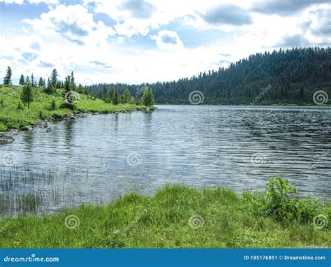 Mountain Lake In The Taiga Stock Image Image Of Nature 185176851