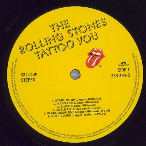 The Rolling Stones Tattoo You 40th Anniversary Remaster Uk Vinyl Lp —