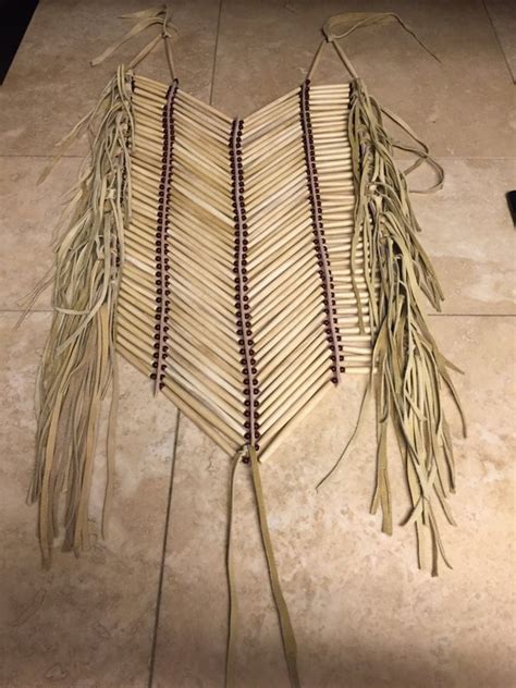 Real Buffalo Bone Breastplate Native American Made