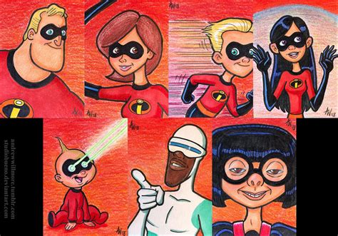 Incredibles Art Cards By Studiobueno On Deviantart