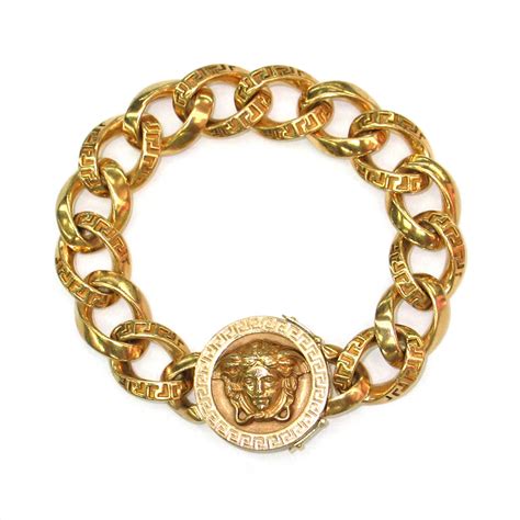 Gianni Versace Kette Medusa 18k Yellow Gold Ladies Curb Bracelet W