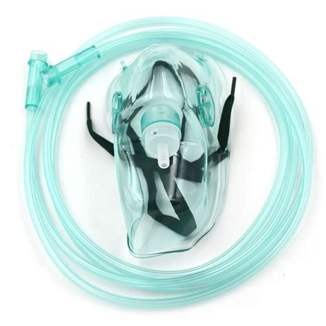 5pcs Medical Plastic Medium Concentration O2 Oxygen Mask Tube Tubing 2m 7 Foot Adult Pediatric