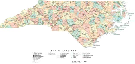 Map Of North Carolina Counties Free Printable Maps Im