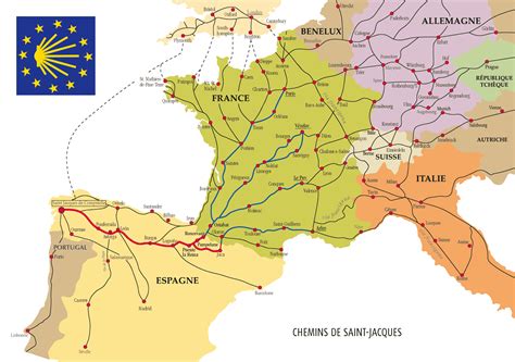 Les Chemins De Compostelle Et De Grandes Randonnées En France