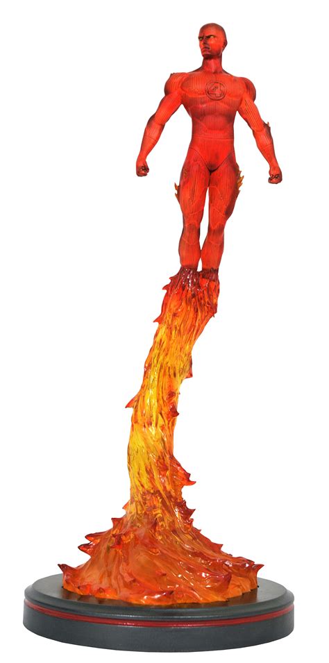 Nov212078 Marvel Premier Collection Comic Human Torch Statue