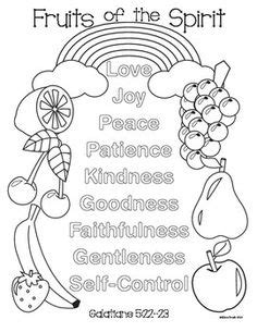 Fruit of the Spirit Folding Craft Stick Printable Patterns in KJV and