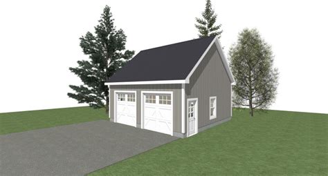 Garage Plans 24 X 24 2 Car Garage Plans 10 Wall Etsy