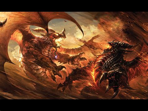 Dragons Fight Dragons Wallpaper 28272433 Fanpop
