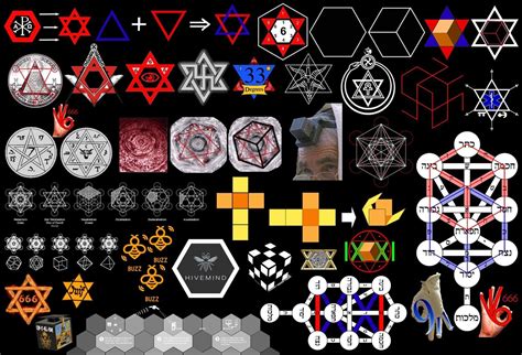 Black Cube Of Saturn Hexagram Star Of Remphan Seal Of Solomon 666