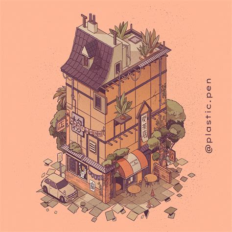 The Latest Addition To My Isometric House Drawing Series Rdigitalart