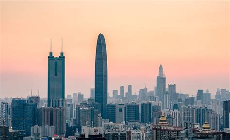 City Sky Building China Shenzhen Hd Wallpaper Wallpaperbetter
