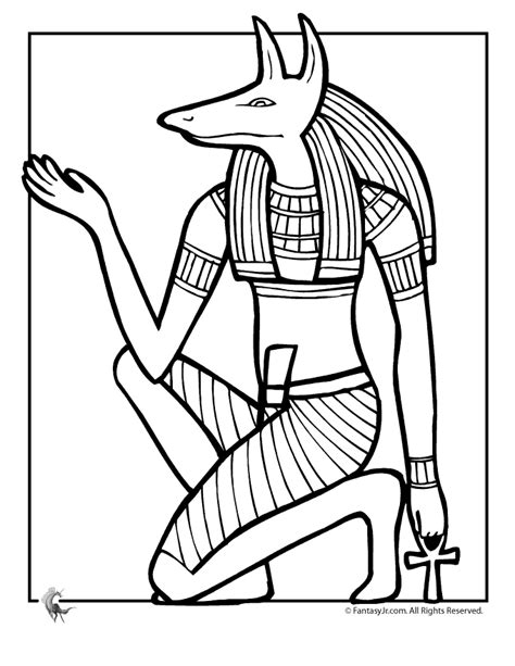 Coloring Ancient Egypt Pages Egyptian Printable King Kids History Tut