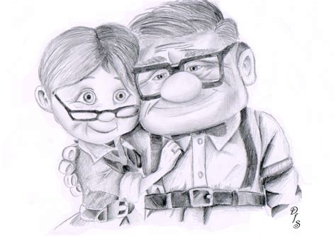 Ellie and Carl Fredricksen by https://www.deviantart.com