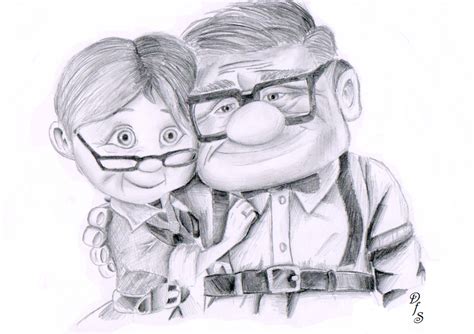 Ellie And Carl Fredricksen By Https Deviantart Com Demonfromsnuffbox On Deviantart