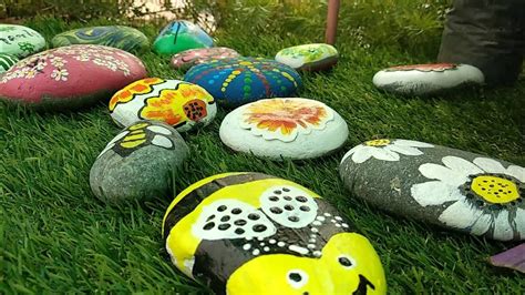 Easy Rock Painting Ll Stone Art Ll How To Decor Ur Garden