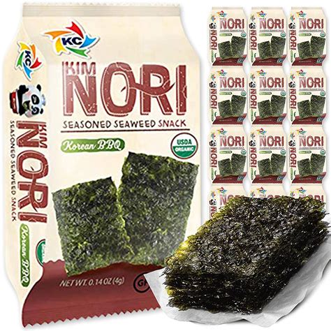 Kimnori Seasoned Seaweed Snacks Sheets Organic Korean Bbq