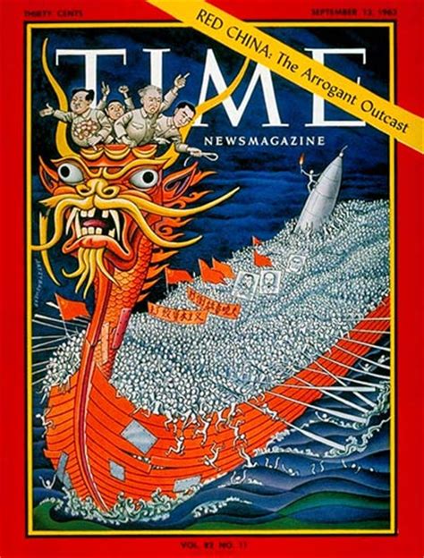 TIME Magazine Cover Red China Sep 13 1963 Communism China