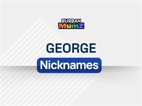 182 george nicknames ideas popular cute funny and unique
