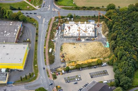 Hamm From Above Construction Site For The New Building Of The