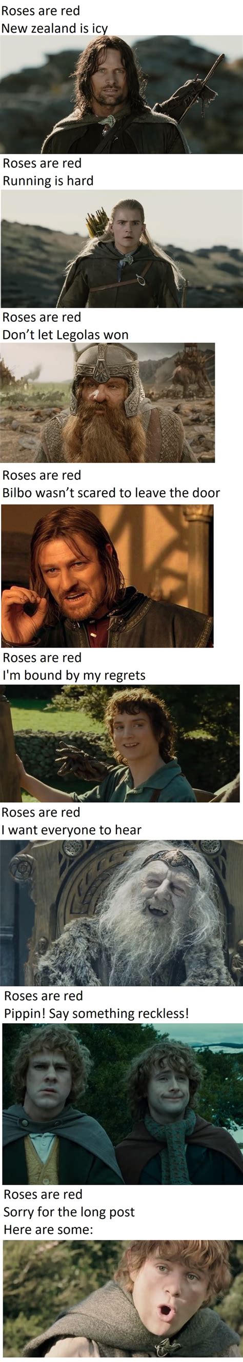 Roses Are Red Let The Lotr Memes Rise How Many Of These Can You