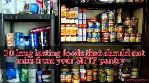 Some foods have naturally long shelf lives, and if stored properly will keep for months or years. 20 long lasting foods that should not miss from your SHTF ...
