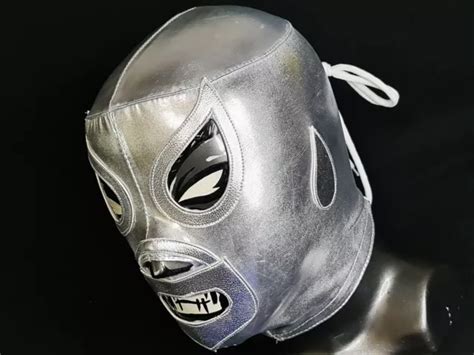 SILVER MASK WRESTLING Mask Luchador Wrestler Lucha Libre Mexican