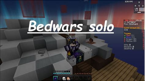 Minecraft Bedwars Solo Youtube