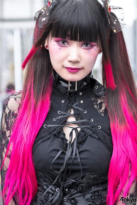 Pink Twintails Gothic Harajuku Street Fashion And Heart Backpack Tokyo Fashion