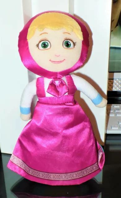 Masha And The Bear Masha Transforming Flip Doll Plush Blue Pink Netflix 795 Picclick