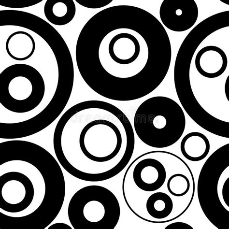 Seamless Circle Pattern Stock Vector Illustration Of Monochrome 85820111