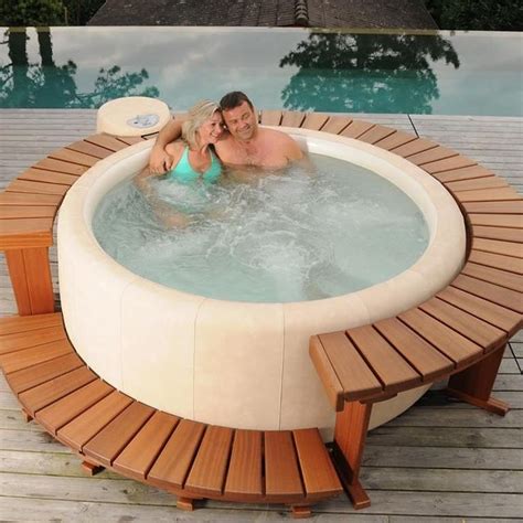 Lazy Spa Hot Tub Surround Ideas Tub Outdoor Enclosure