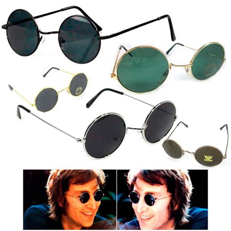 Large John Lennon Style Sunglasses Round Retro Vintage 60s 70s Hippie