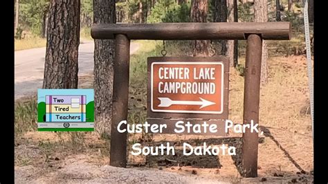 Center Lake Campground Custer State Park South Dakota Youtube
