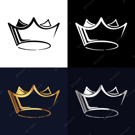 Premium Vector Crown Logo Queens Or Kings Crown Vector Logo Golden