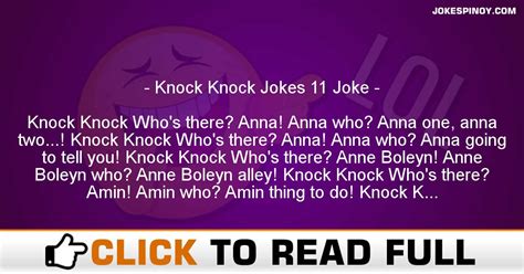 Knock Knock Jokes 11 Joke