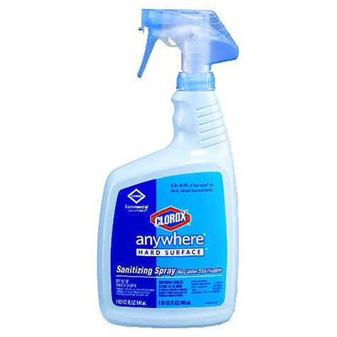 01698 Clorox 32 Oz Anywhere Hard Surface Sanitizing Trigger Spray 12