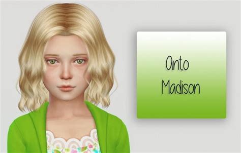 The Sims 4 Anto Tyron V1 Hair Kids Version Toddler Ha