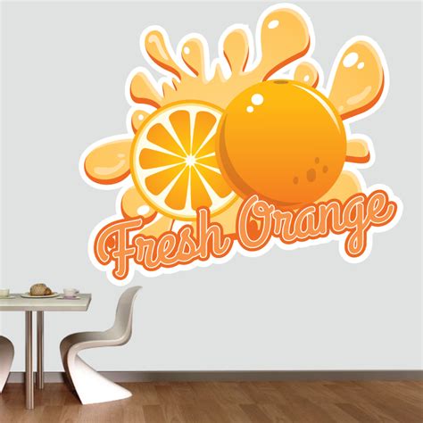 Sticker Mural Cuisine Fresh Orange Zonestickers