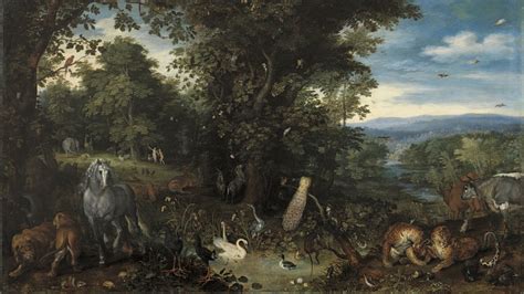 The Garden Of Eden Brueghel Jan The Elder Museo Nacional Thyssen