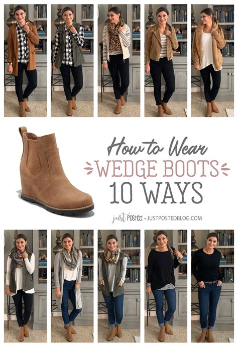 How To Wear Tan Wedge Booties Just Posted