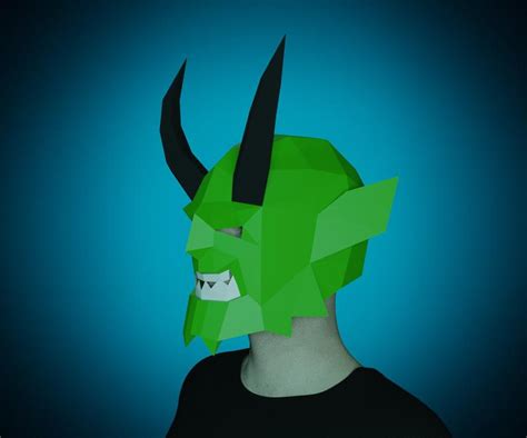 Burrs, japanese boxes, tangrams and more | the tool crib. PAPERCRAFT MASK Demon printable pattern Template 3d | Etsy ...