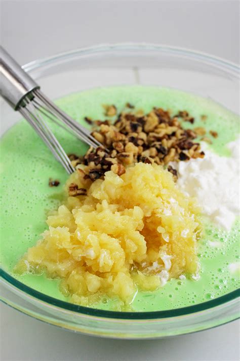 Grandma's lime green jello salad recipe (with cottage cheese & pineapple) is a retro recipe that my husband's grandma made for many holiday meals. Grandma's Lime Green Jello Salad Recipe (with Cottage Cheese & Pineapple) - Home Cooking Memories