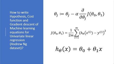 1 Machine Learning Equations From Scratch Univariate Linear